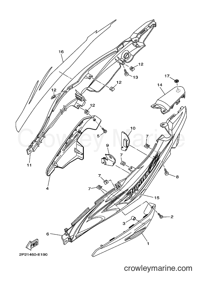 2006 Scooter T110SEC - T110SEC (2P22) [010] - SIDE COVER