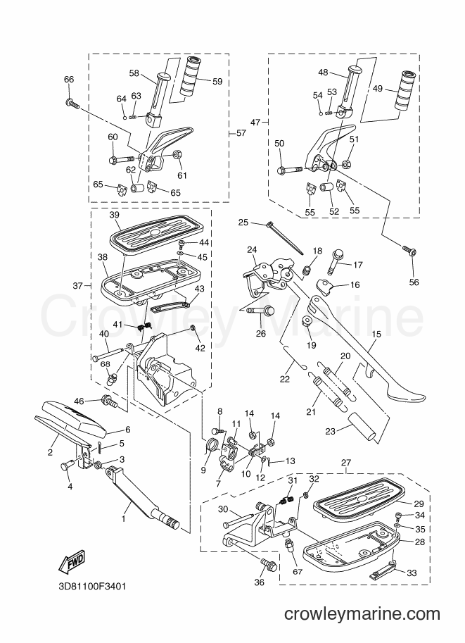 Yamaha Motors XVS1300A (11C2) [050] - STAND & FOOTREST