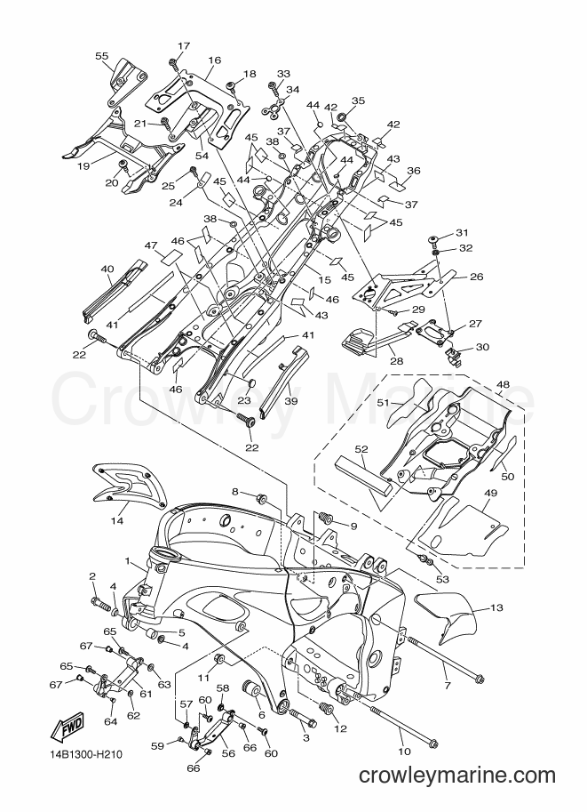 2009 Sport Bike YZF-R1 - YZF-R1 (14B9) [010] - FRAME