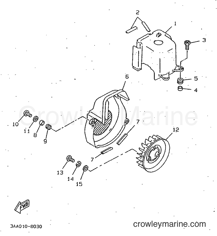 1998 Scooter CW50 - CW50 (4VVH) [010] - AIR SHROUD & FAN