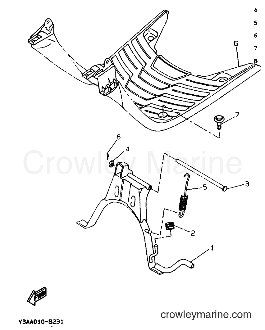 1992 Scooter CW50 - CW50 (3VL2) [999] - STAND & FOOTREST