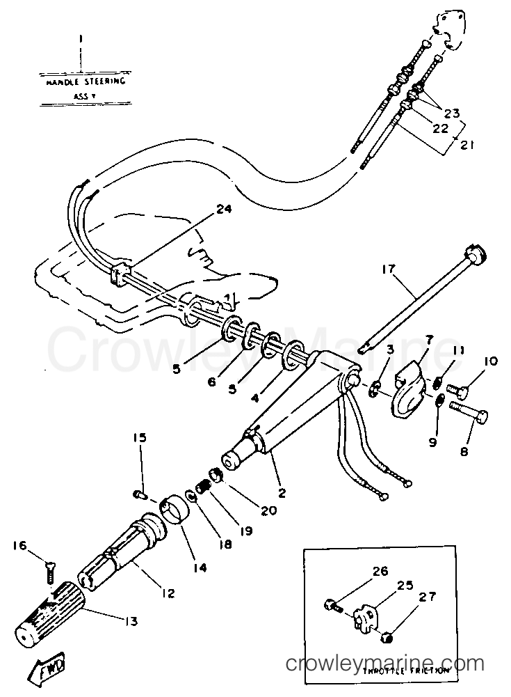 Yamaha Motors C25ELRP - STEERING