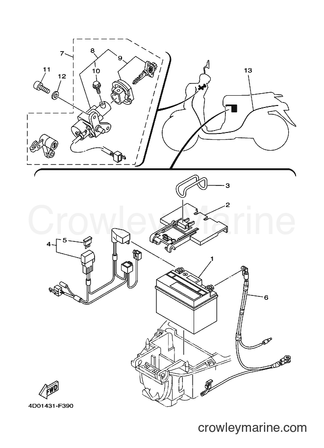 Yamaha Motors CT-115D (4D01) [010] - ELECTRICAL 1