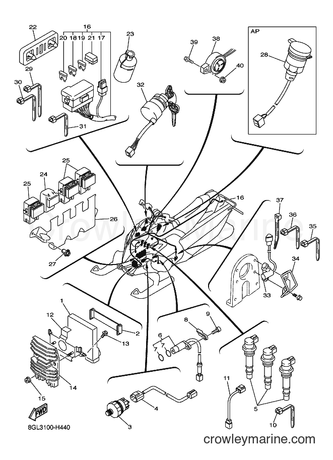 Yamaha Motors RFX10RS (8HB5) [020] - ELECTRICAL 1