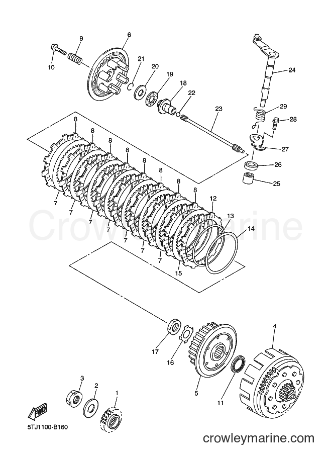 2003 Dirt Bike WR450F - WR450F (5TJ2) [100] - CLUTCH