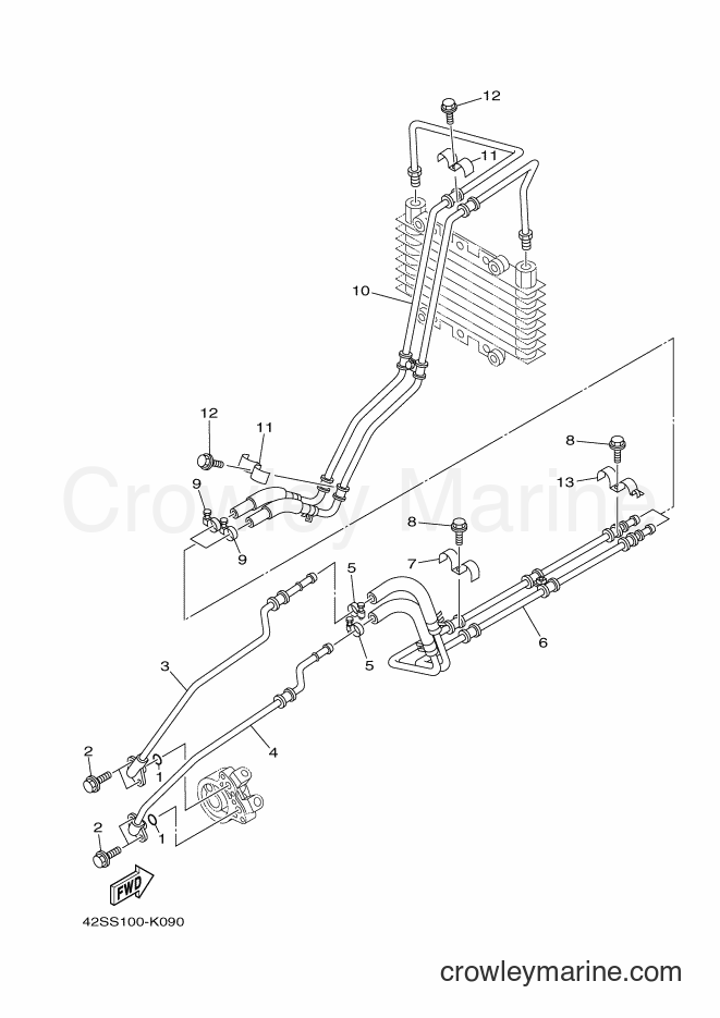 2012 ATV YXR700F - YXR700F (1RB7) [010] - OIL PIPE
