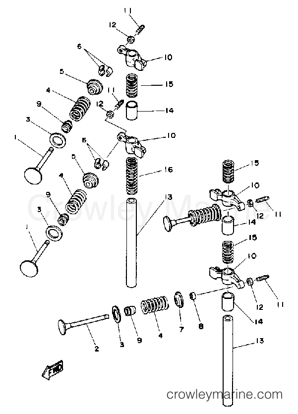 Yamaha Motors F9.9MLHQ - VALVE