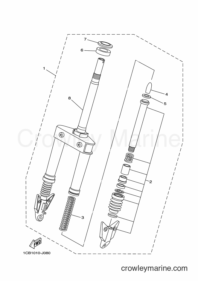 Yamaha Motors EC-03 (1CB3) [050] - FRONT FORK