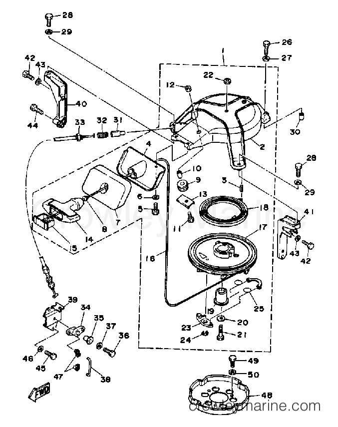 Yamaha Motors 30MSHP - MANUAL STARTER