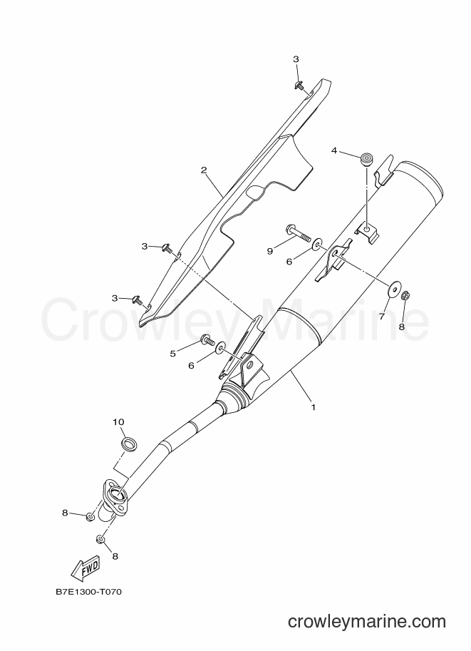 2018 Scooter T115FL-5C - T115FL-5C (B7E1) [010] - EXHAUST