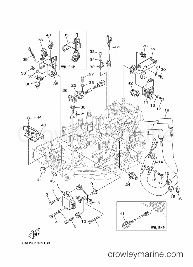 Yamaha Motors F15CMHL (6AG9) [410] - ELECTRICAL 1
