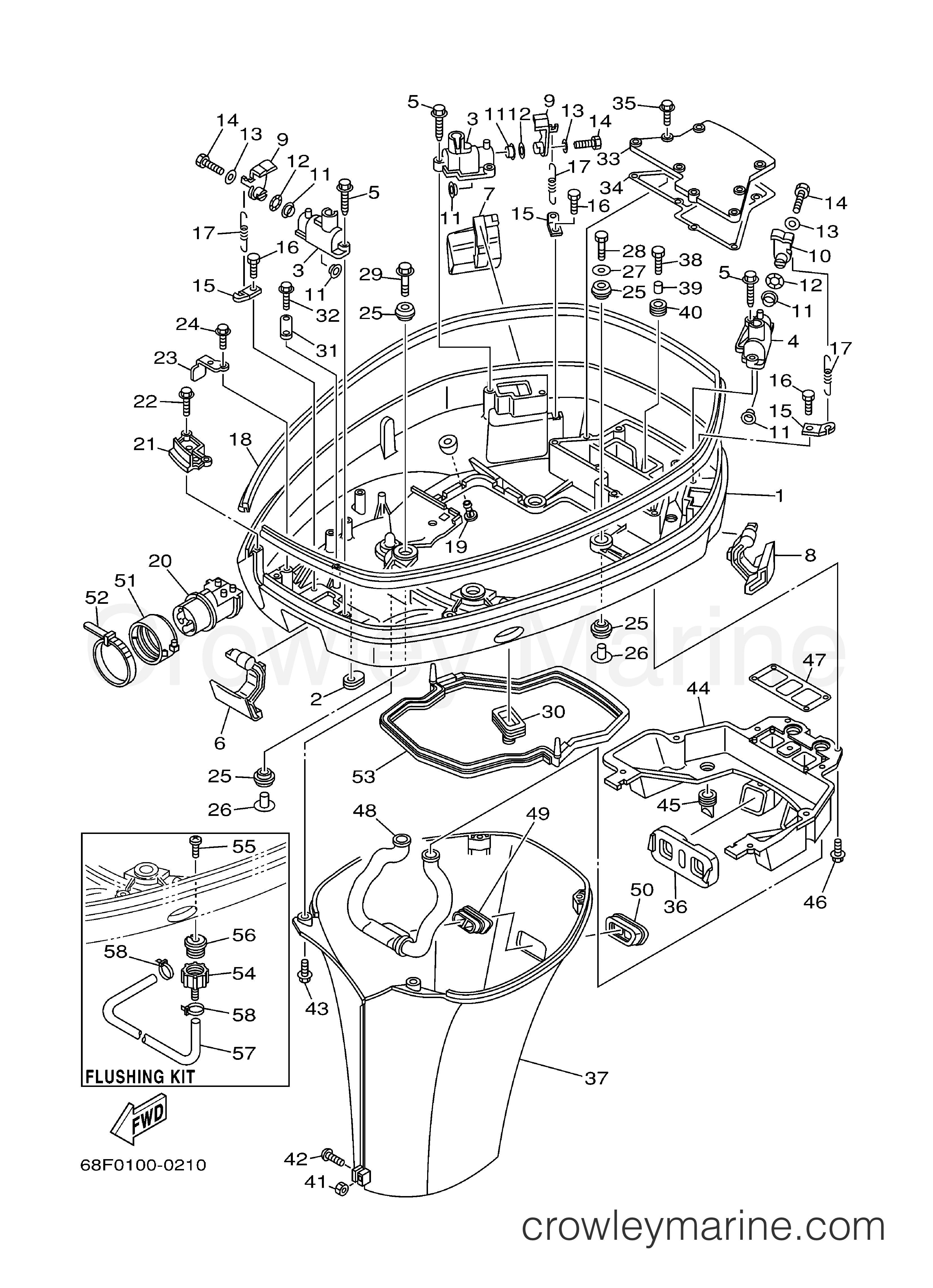 Yamaha Motors Z150TXRY - BOTTOM COWLING