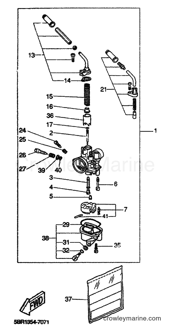 1999 Scooter YQ50 - YQ50 (5KH1) [010] - CARBURETOR
