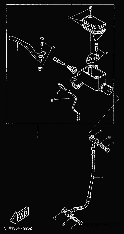 2001 Scooter CW50RS - CW50RS (5FXM) [020] - FRONT MASTER CYLINDER