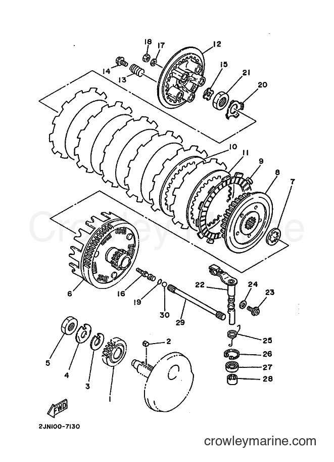Yamaha Motors BW350 (2JN0) [020] - CLUTCH