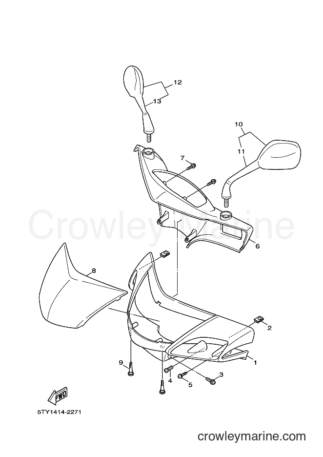 2004 Scooter NXC125 - NXC125 (5ML2) [010] - COWLING 1