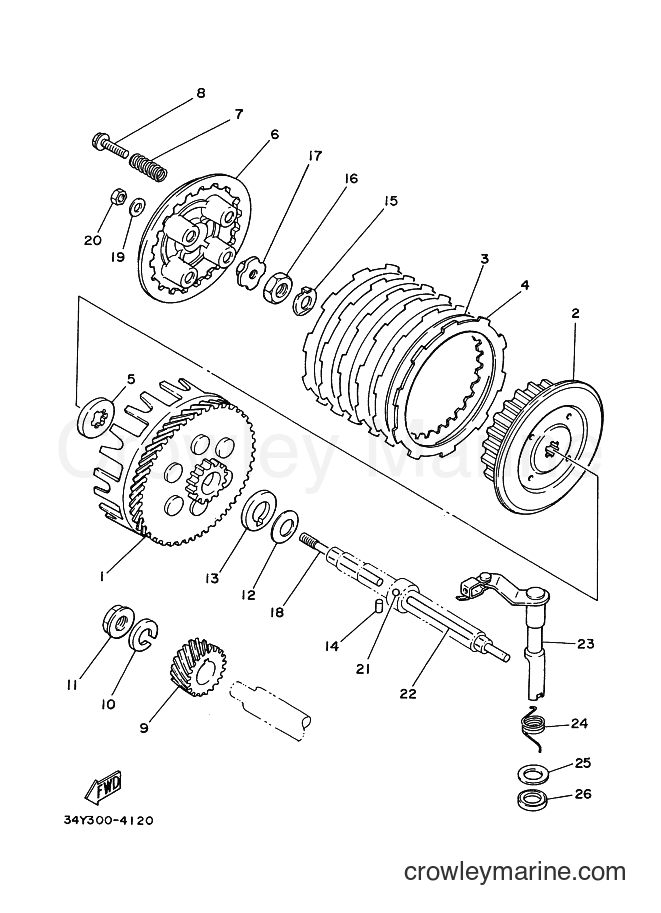 1987 Dirt Bike DT125 - DT125 (35E) [999] - CLUTCH