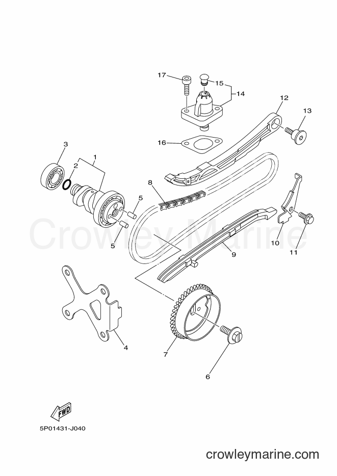 2011 Scooter AT135 - AT135 (5P07) [010] - CAMSHAFT & CHAIN