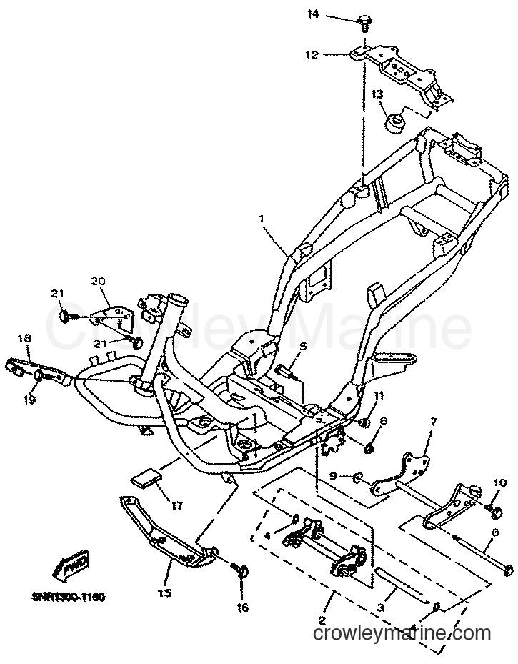 Yamaha Motors YP125E (5NR1) [010] - FRAME