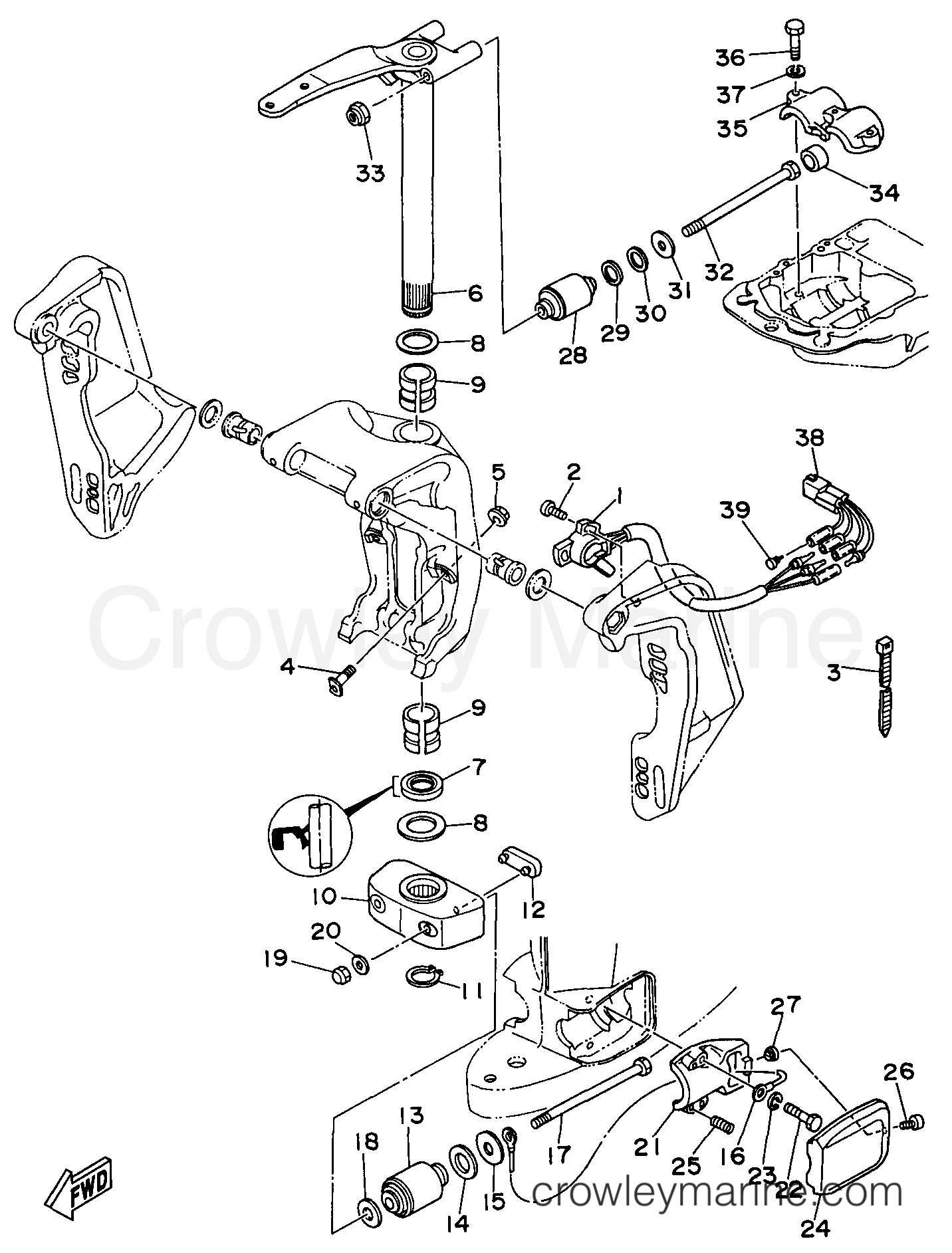 Yamaha Motors C150TLRU - BRACKET 2