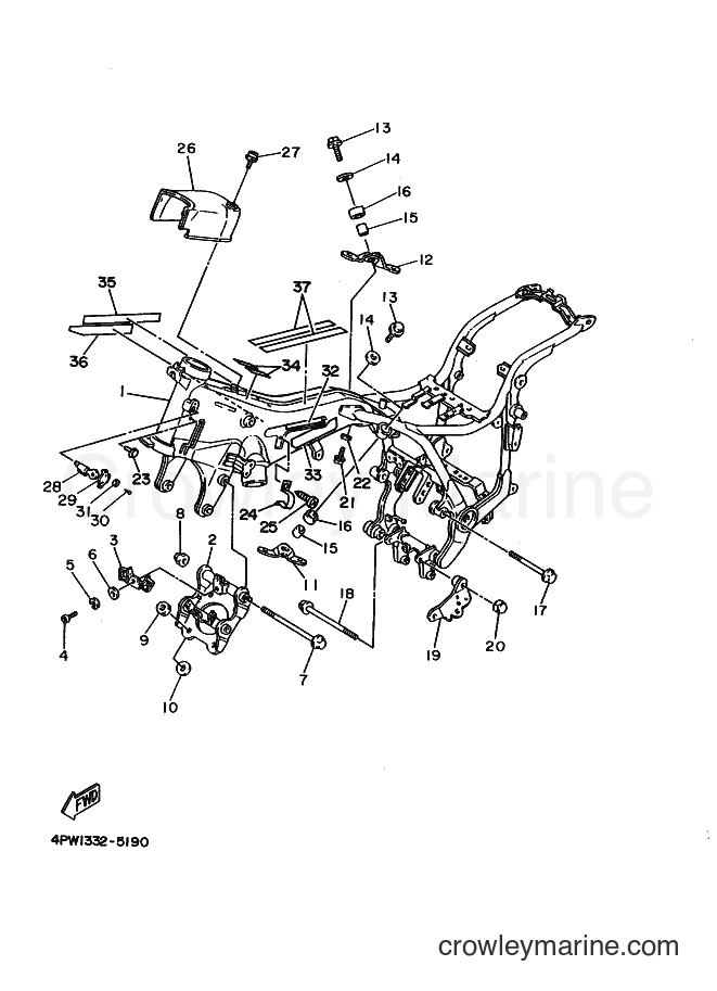 Yamaha Motors XV1100 (3LPB) [080] - FRAME
