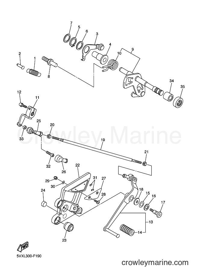 2009 Street Bike FZ6-SHG - FZ6-SHG (4S8F) [010] - SHIFT SHAFT