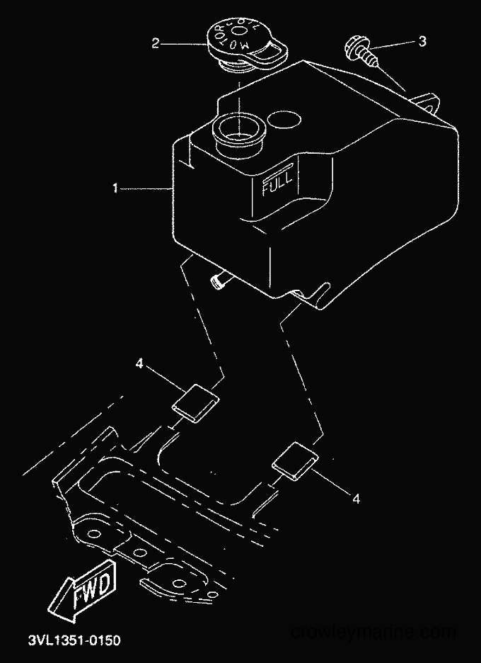 2000 Scooter CW50 - CW50 (5HG6) [010] - OIL TANK