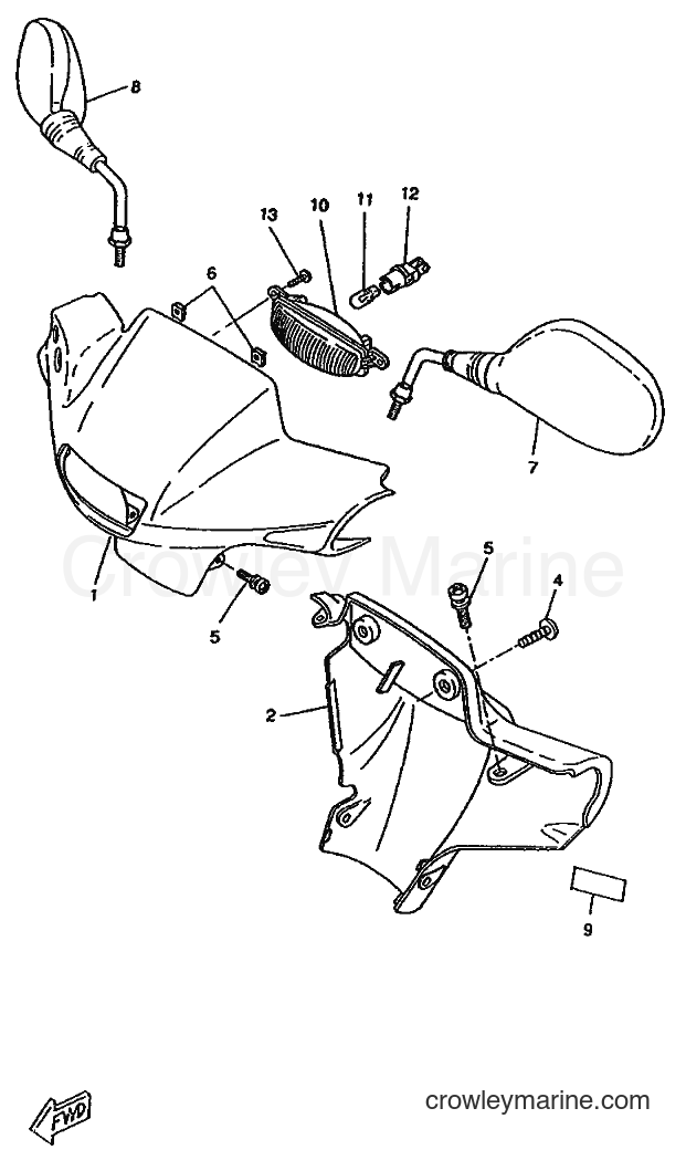 1996 Scooter CW50RS - CW50RS (4YA1) [999] - COWLING 1