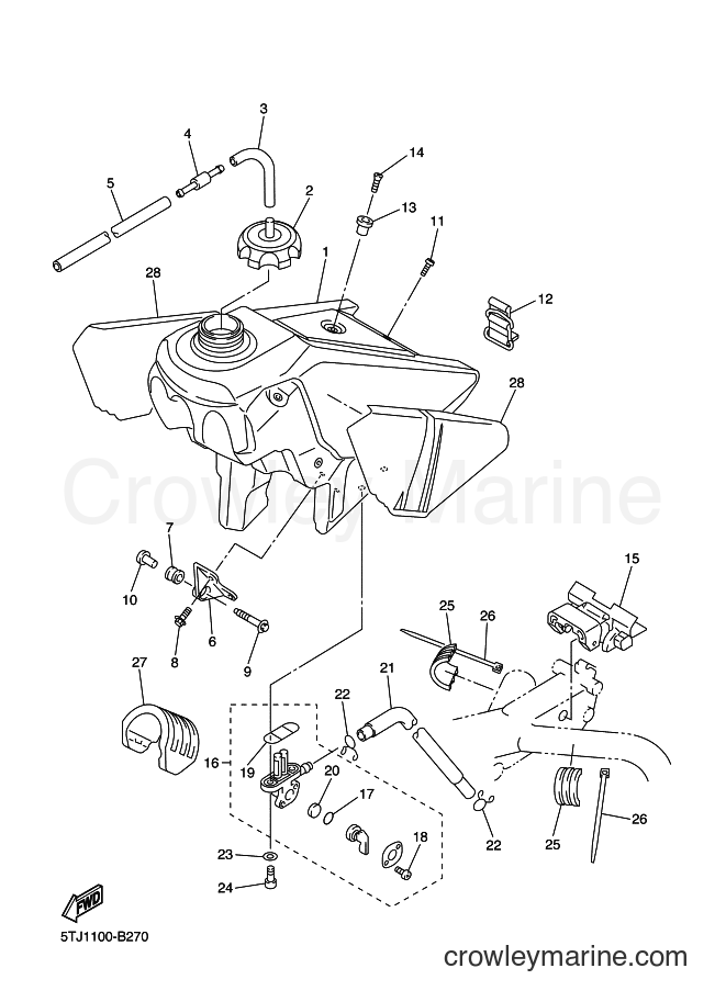 2003 Dirt Bike WR450F - WR450F (5TJ2) [030] - FUEL TANK