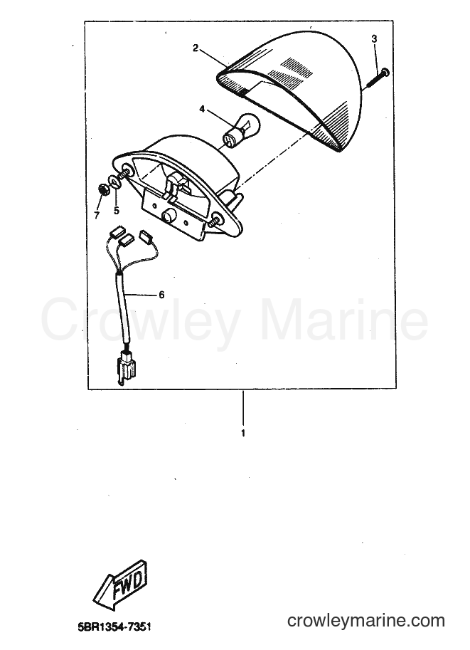 2000 Scooter YQ50L - YQ50L (5KH8) [010] - TAILLIGHT