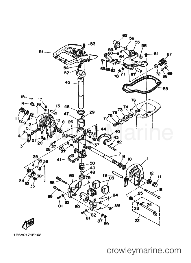 Yamaha Motors 20C (6A90) [010] - BRACKET