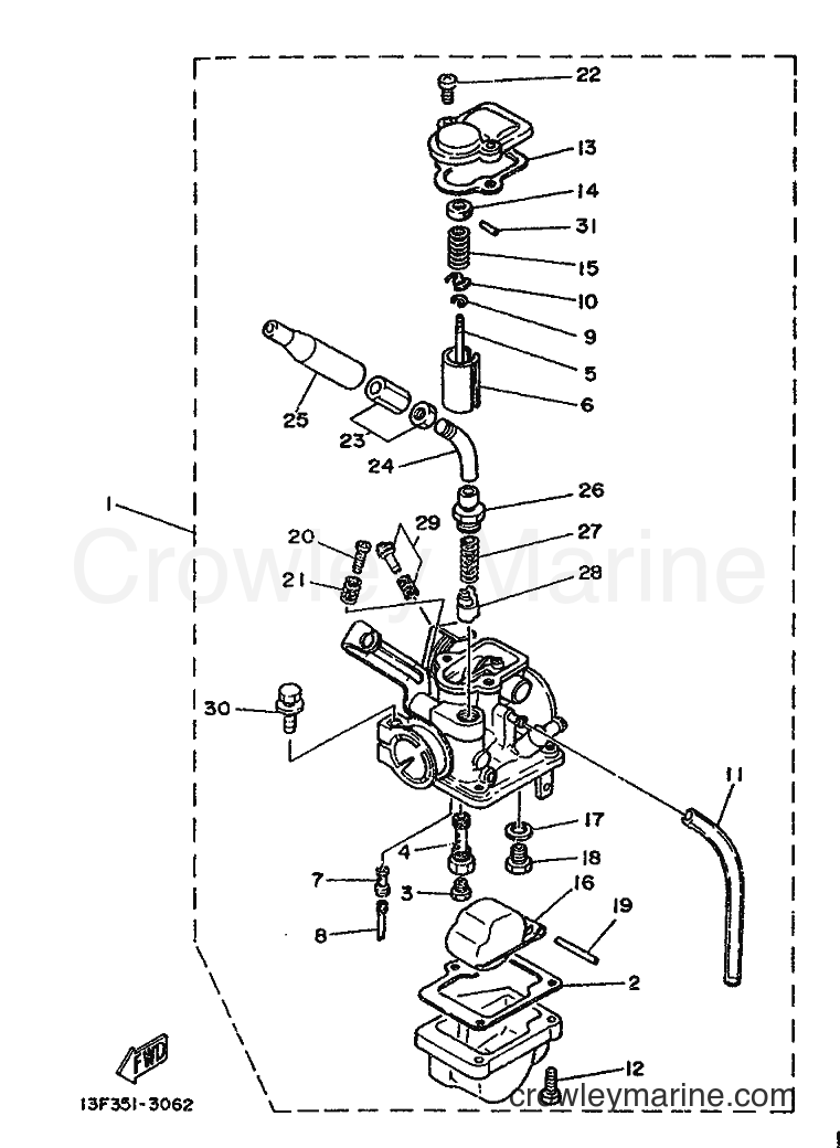 1990 Scooter LB50-2AM - LB50-2AM (3WH1) [999] - CARBURETOR