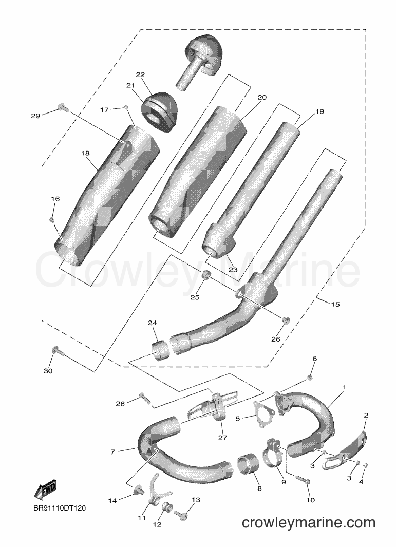 2018 Dirt Bike YZ450F - YZ450F (BR93) [010] - EXHAUST
