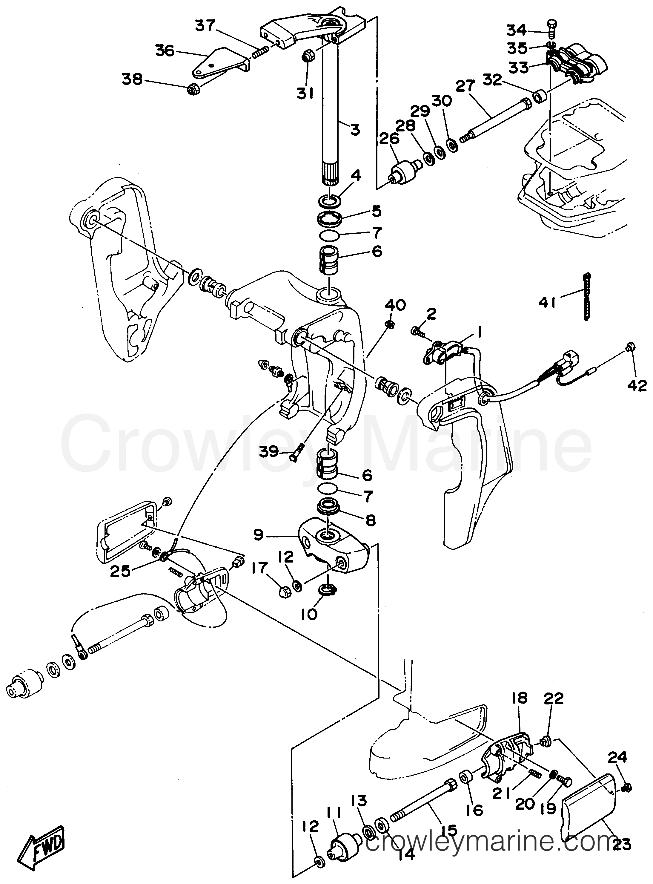 Yamaha Motors C85TLRU - BRACKET 2