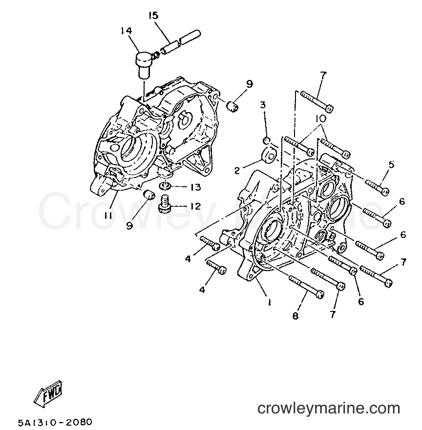 Yamaha Motors FS1 (2RT) [999] - CRANKCASE
