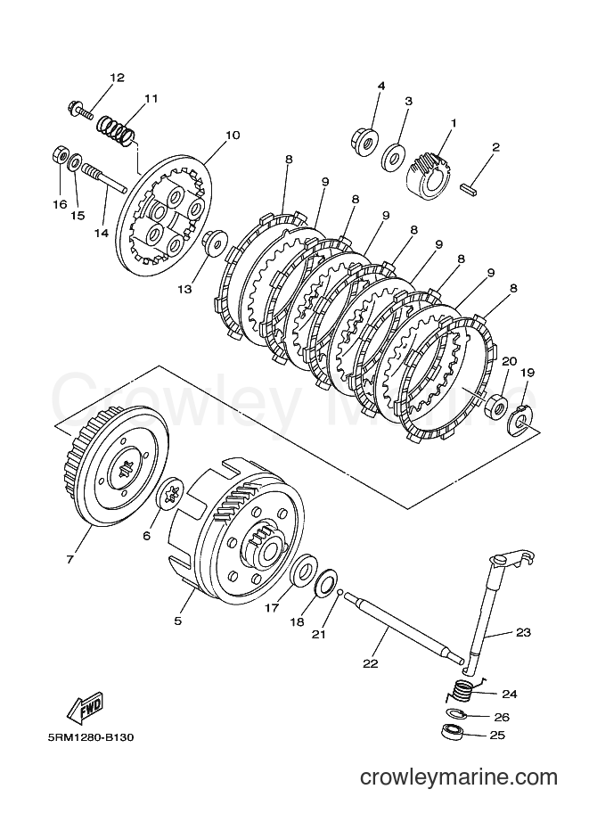 2007 Dirt Bike XT125X - XT125X (13D2) [010] - CLUTCH