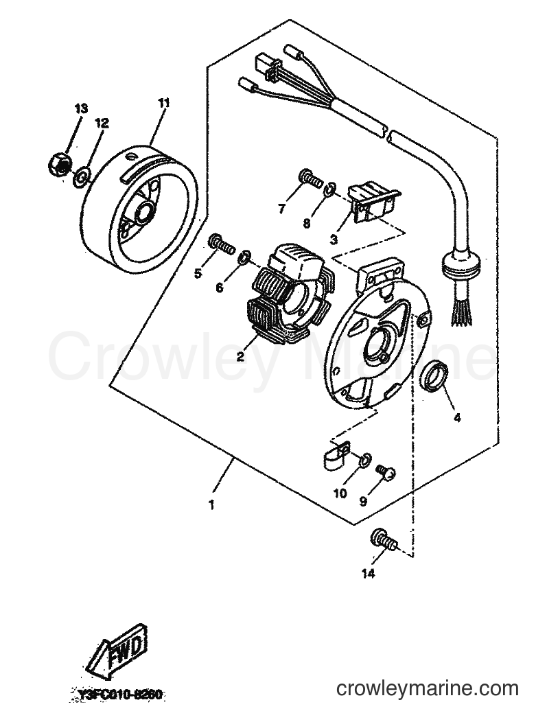 Yamaha Motors CW50 (4VVP) [010] - GENERATOR