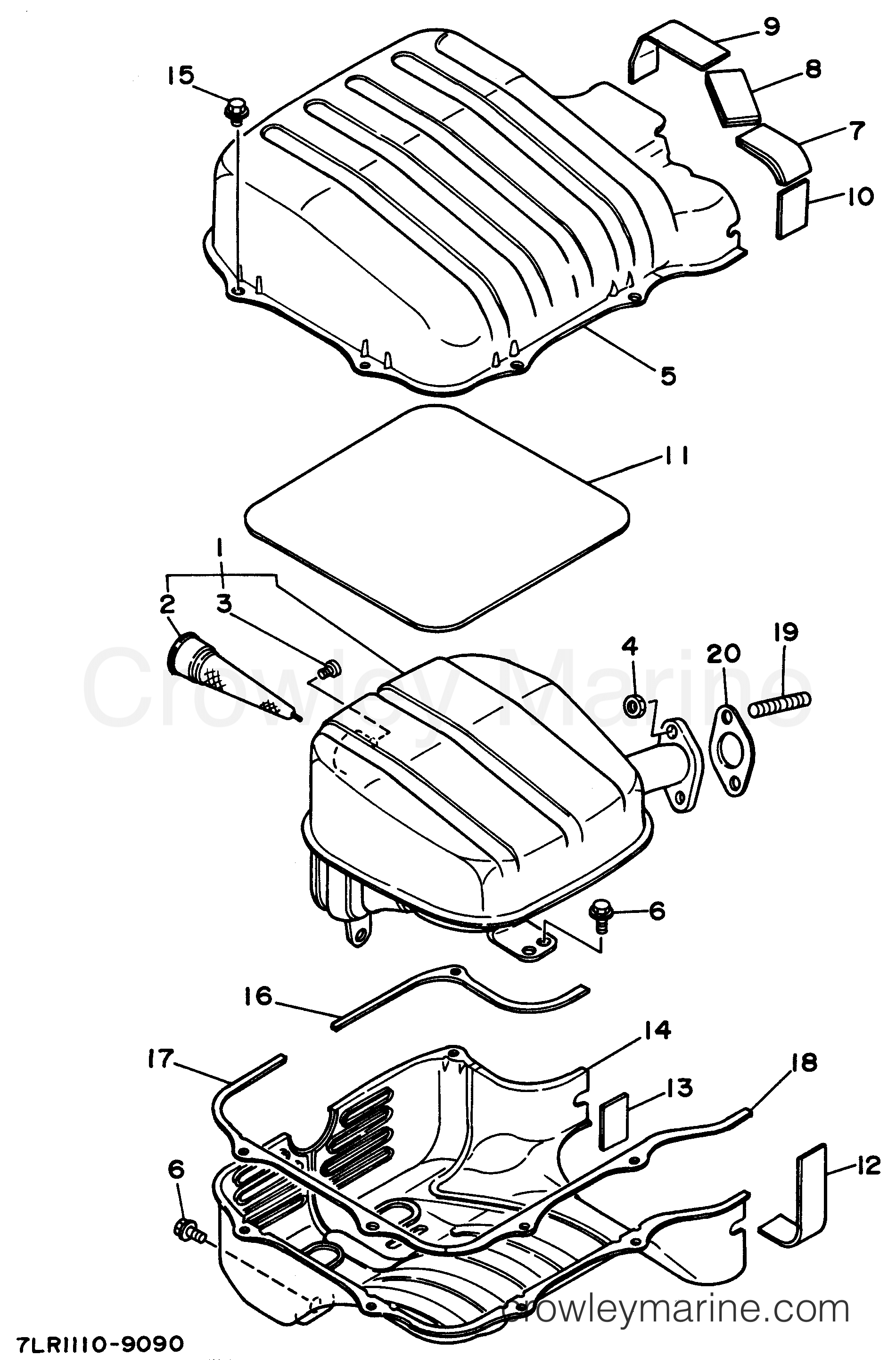 Yamaha Motors EF3800E 7LR - EXHAUST