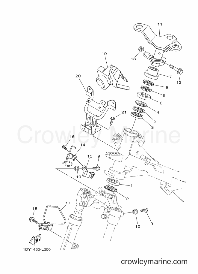 Yamaha Motors T115FSEC (1DY3) [010] - STEERING