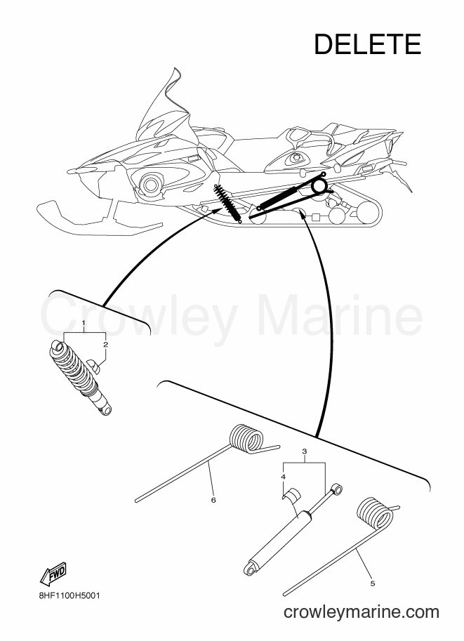 2009 Snowmobile RS10VTGT - RS10VTGT (8HF2) [010] - ALTERNATE REAR SUSPENSION
