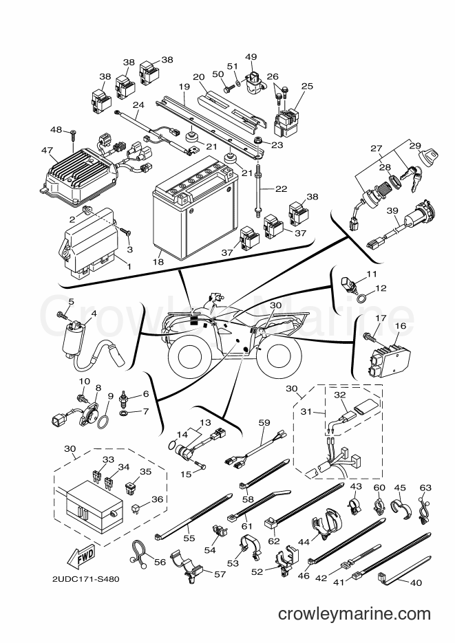 Yamaha Motors YFM700FWAD (2UDJ) [010] - ELECTRICAL 1