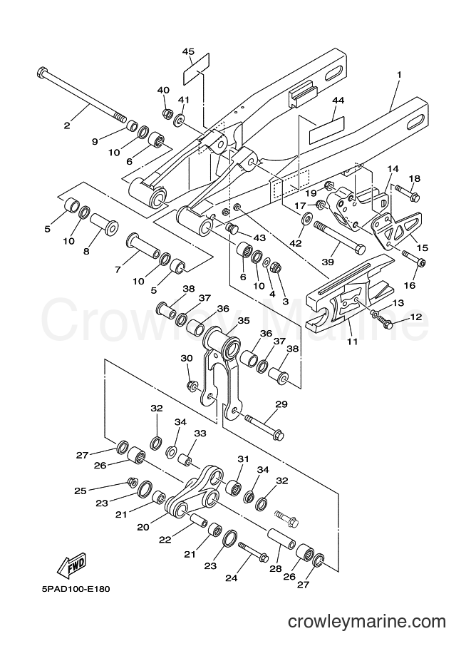 2012 Dirt Bike YZ85 - YZ85 (1SN1) [050] - REAR ARM