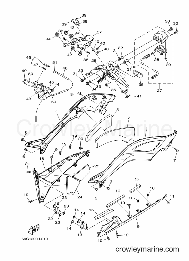 Yamaha Motors XP500 (59C1) [010] - SIDE COVER 2