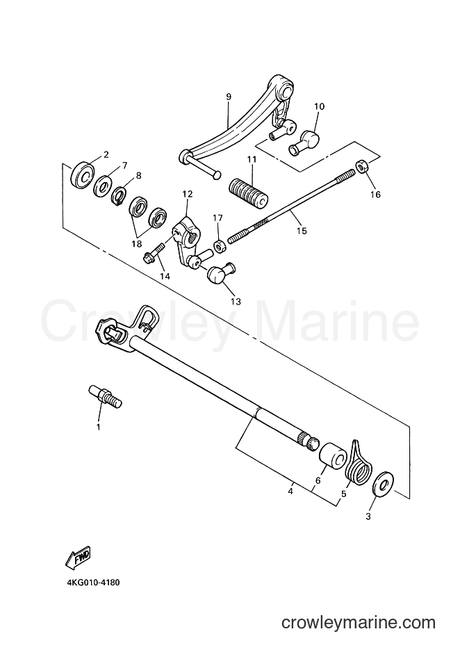2000 Street Bike XJR1300SP - XJR1300SP (5EAE) [080] - SHIFT SHAFT