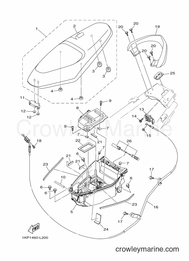 2013 Scooter AL115FX - AL115FX (1KPC) [010] - SEAT