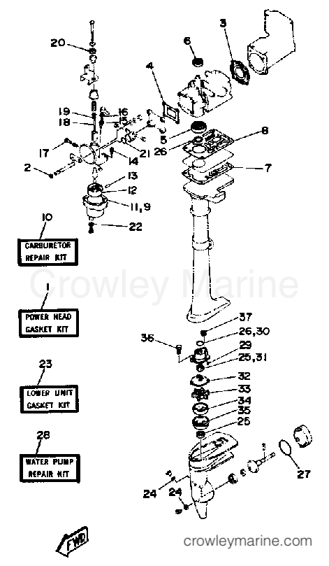 Yamaha Motors 2SG - REPAIR KIT