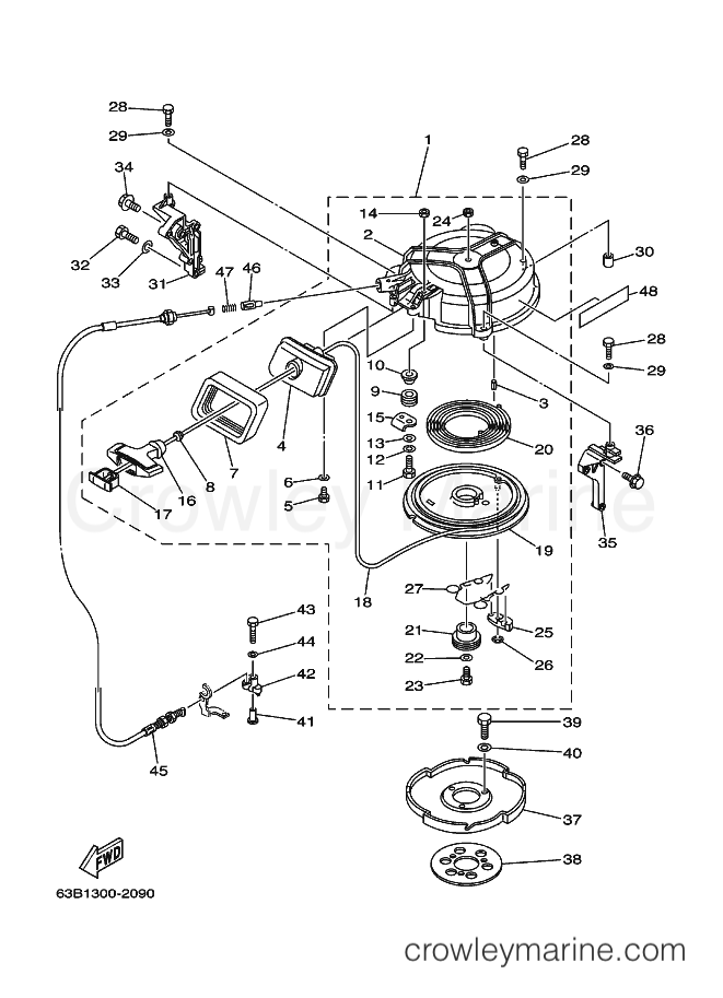 Yamaha Motors 40V (63D3) [020] - STARTER