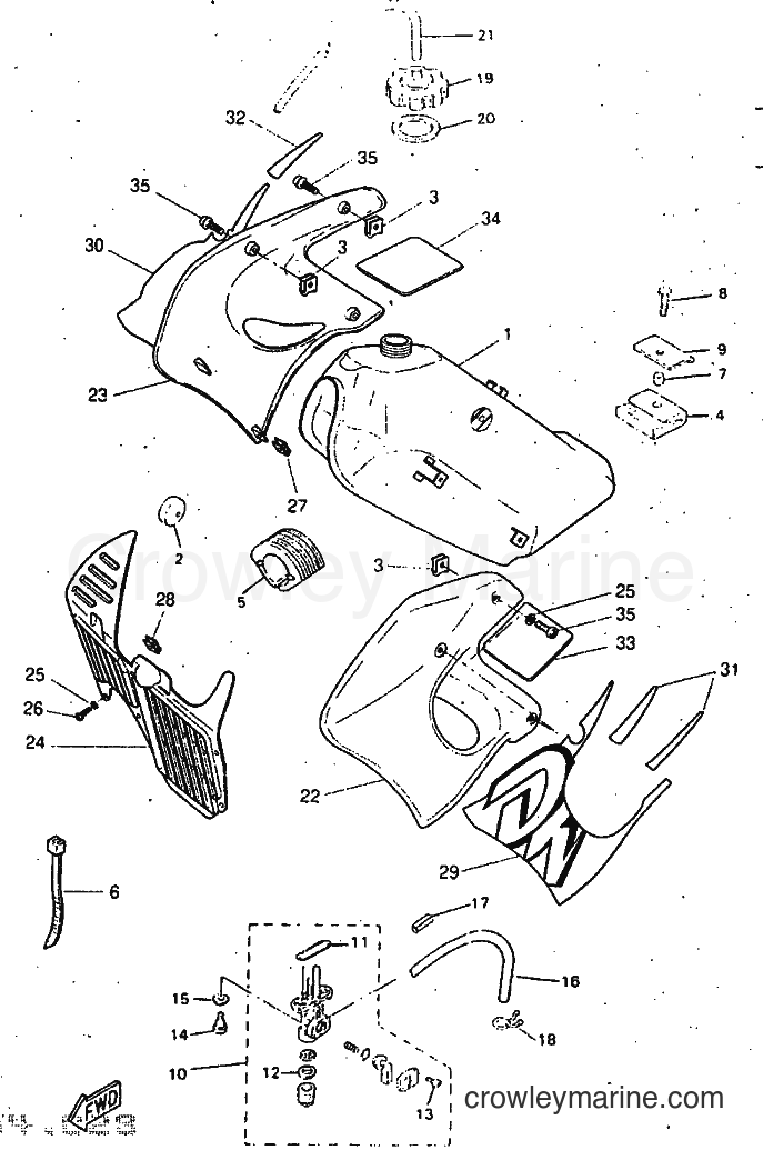1997 Scooter DT50R - DT50R (5EC1) [999] - FUEL TANK
