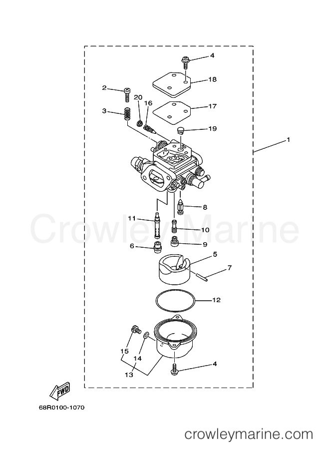 Yamaha Motors T8MHA (69G2) [040] - CARBURETOR