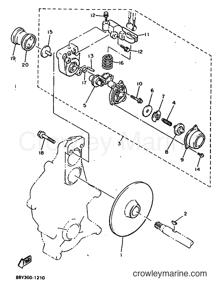 1991 Snowmobile SR540 - SR540 (86P3) [010] - BRAKE